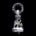 Dove Bell Pendant 18k Gold Eyes