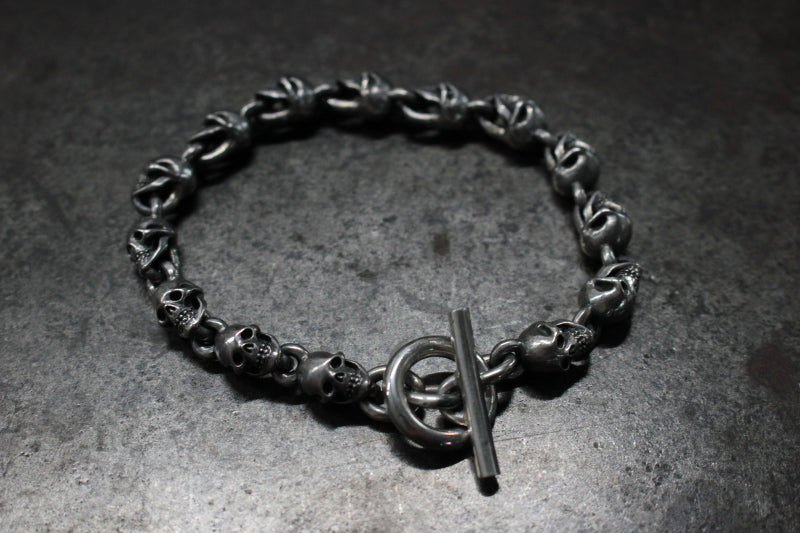 FCB-12 小skull linked bracelet
