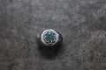 SE-1582 round signet/clover/chip turquoise