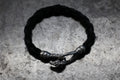 SE-1586 horse hook braids leathe rbracelet