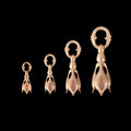 Tear Bell Pendant, 18k Rose Gold