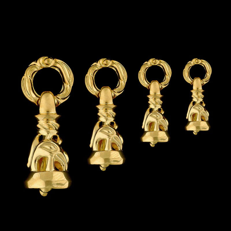 Dove Bell Pendant, 18k Yellow Gold