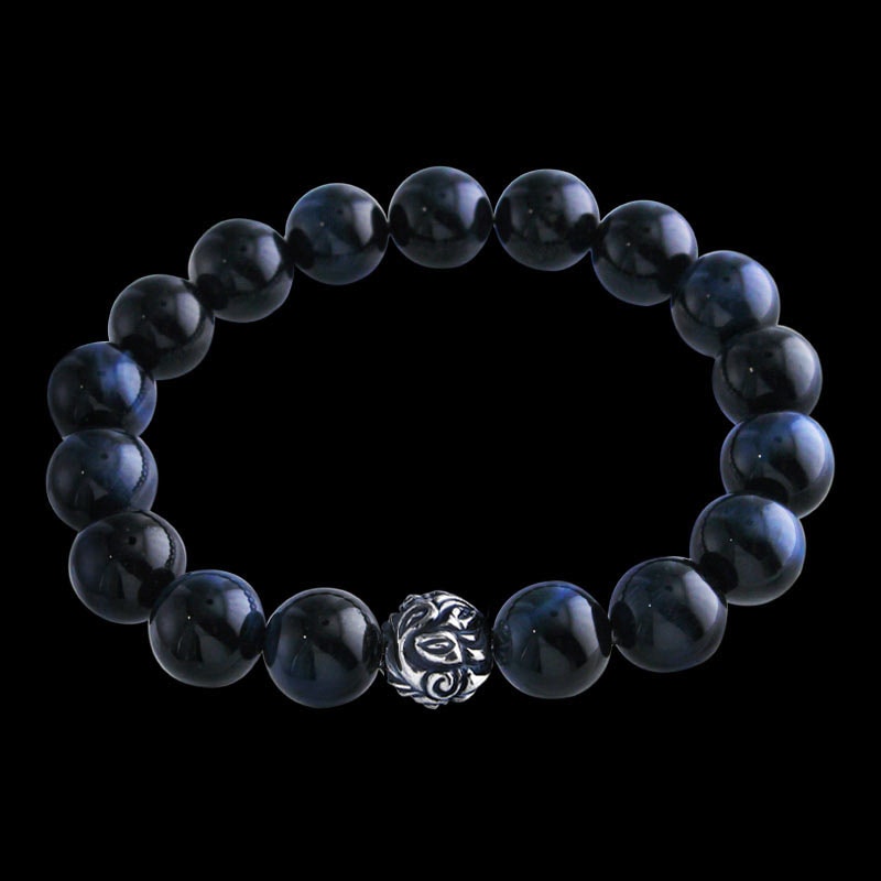 Embossed Nest Bead 10mm Bracelet