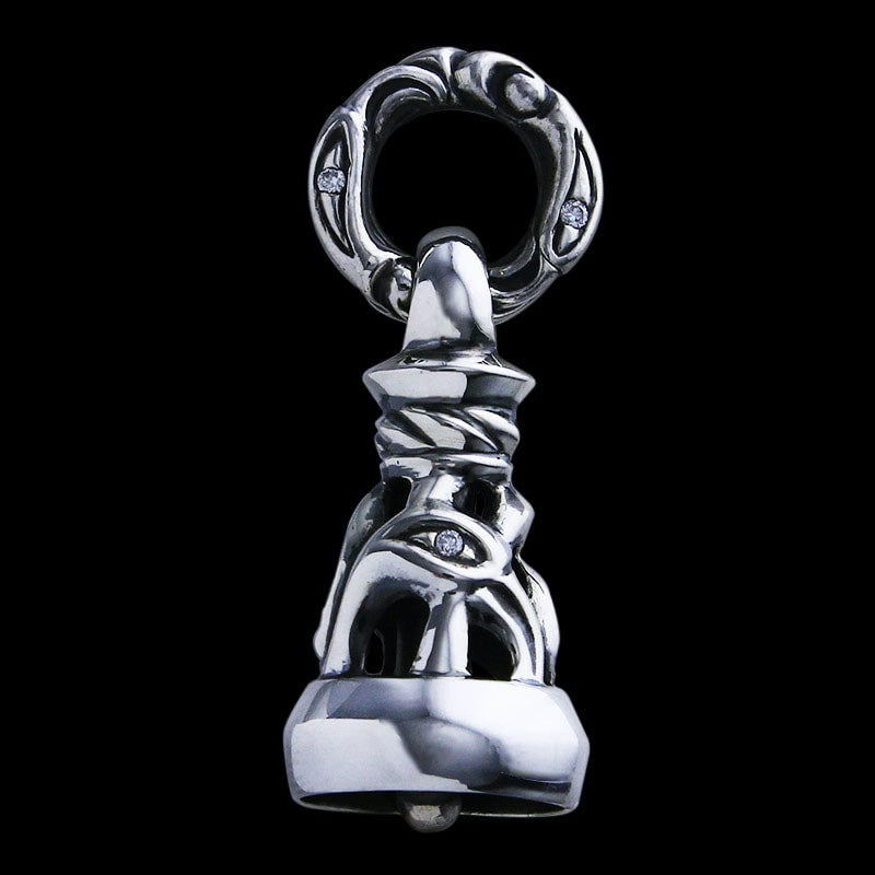 Dove Bell (M) Pendant With Stone