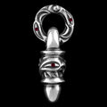 Hawk pendant with ruby