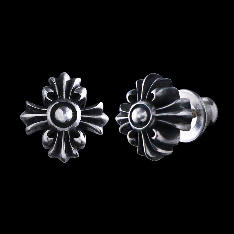 New Cross Stud Earrings