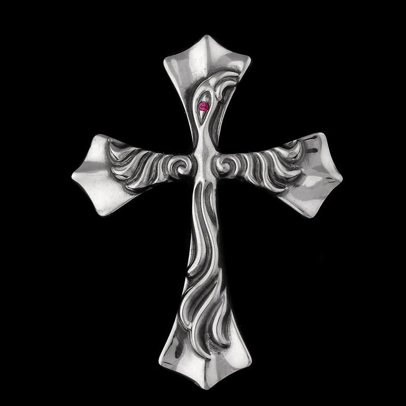 Spread Eagle Pendant with Ruby