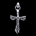 MF Pendant: Long Eagle Cross Linked Silk