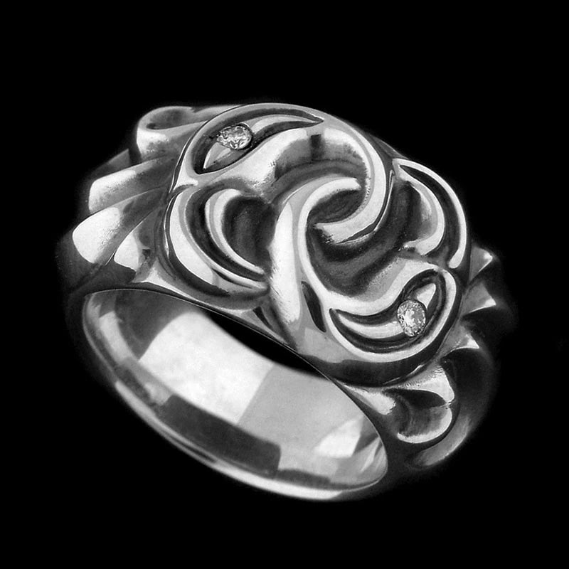 Cosmic Union Ring with Diamonds
