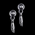 Dove head earrings