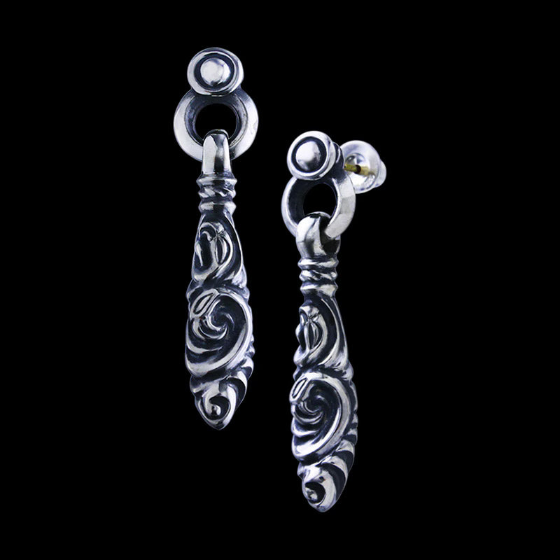 Peacock earrings