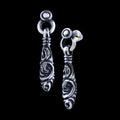 Peacock earrings