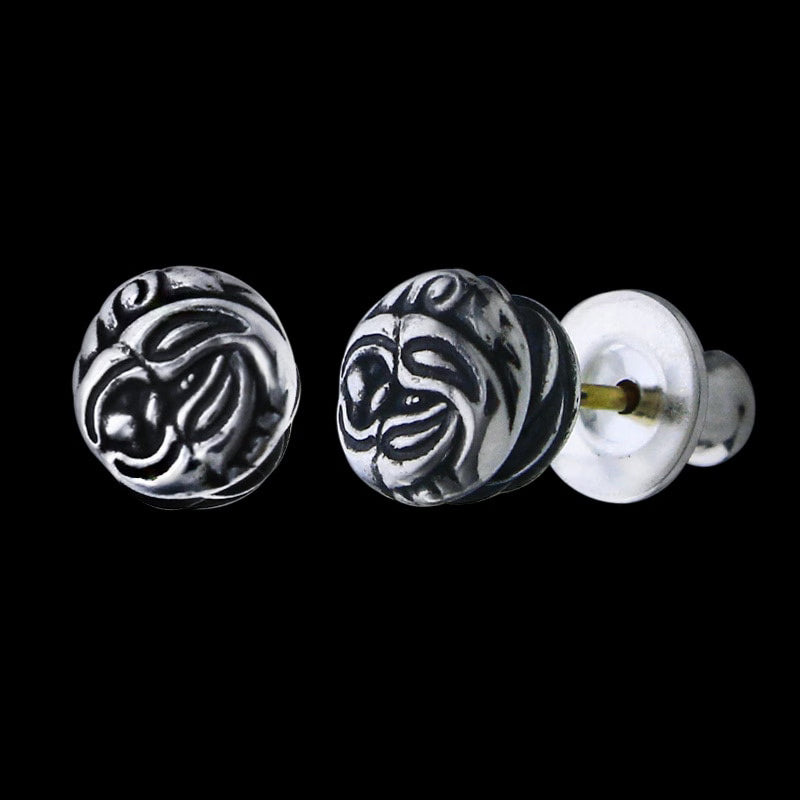 Curved Nest Stud Earrings