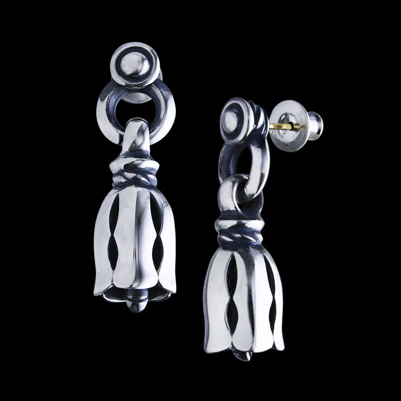 Silk bell earrings