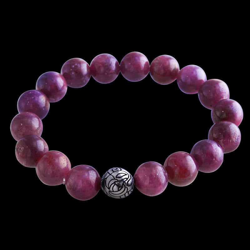 Engraved Nest Bead 10mm Bracelet