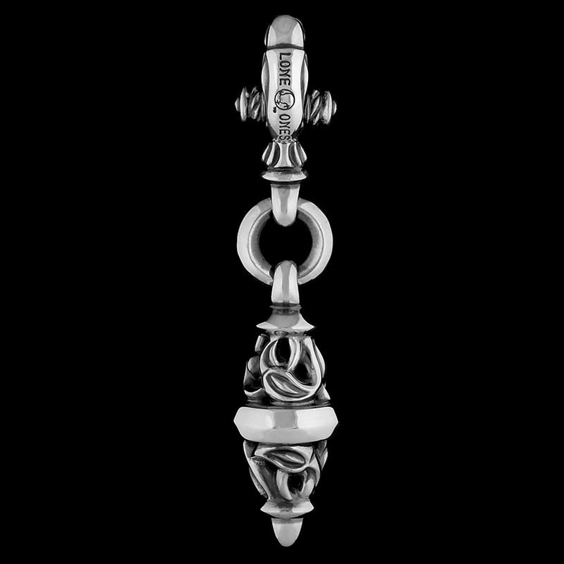 Crane bead key clasp