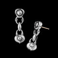 Flow Link with Heart Lock Earrings