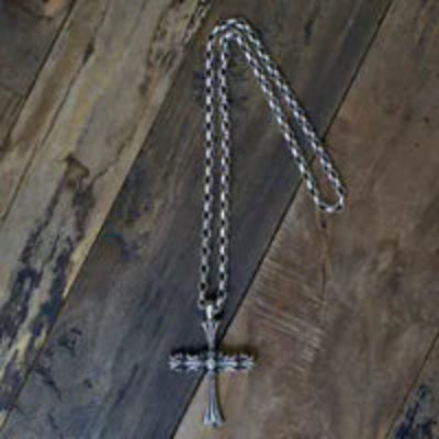 Chrome Cross L w/Mini 88 8mm Chain 26"