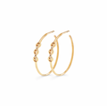 MINI HOOP WITH DIAMOND BRIDGES