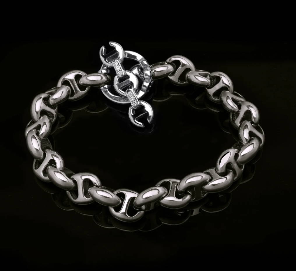 HB061 10MM OPEN-LINK™ BRACELET - STERLING SILVER | 18K