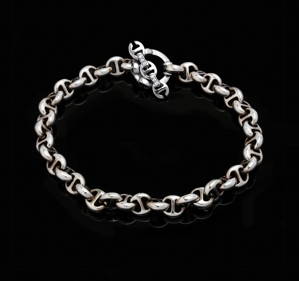 HSB 5MM OPEN-LINK™ BRACELET - STERLING SILVER | 18K GOLD