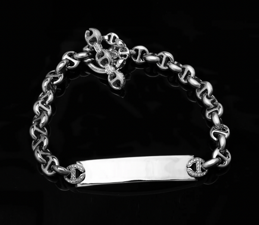 HB060M 5MM Open Link Monogram Bracelet