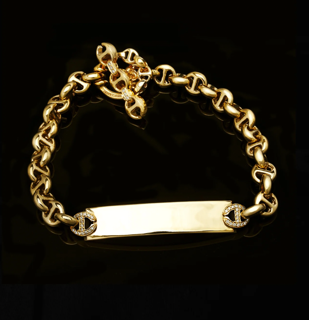 HB060M 5MM Open Link Monogram Bracelet