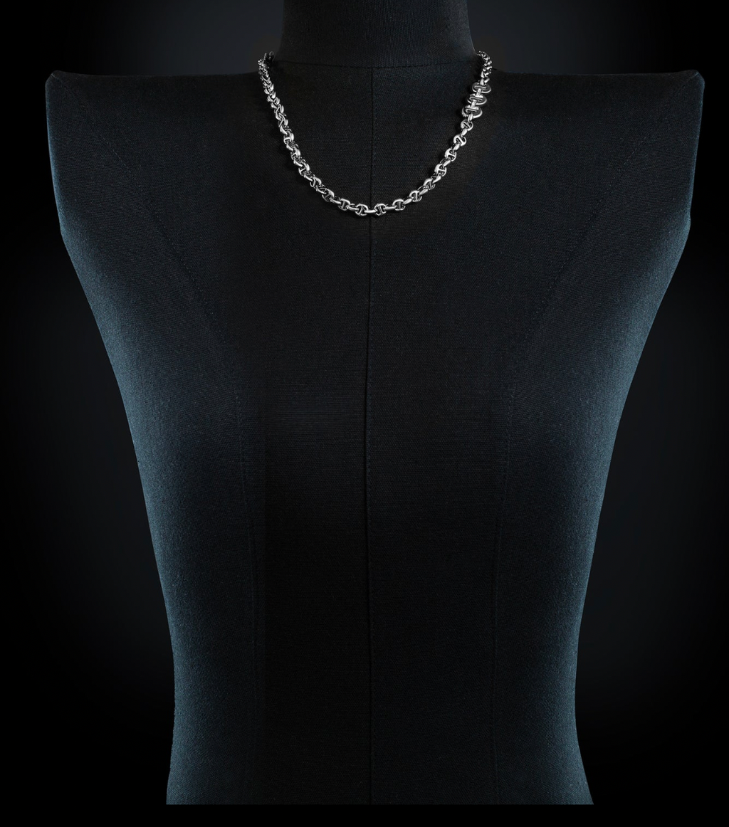 HB063D 5MM OPEN-LINK™ NECKLACE WITH DIAMOND PENDANT