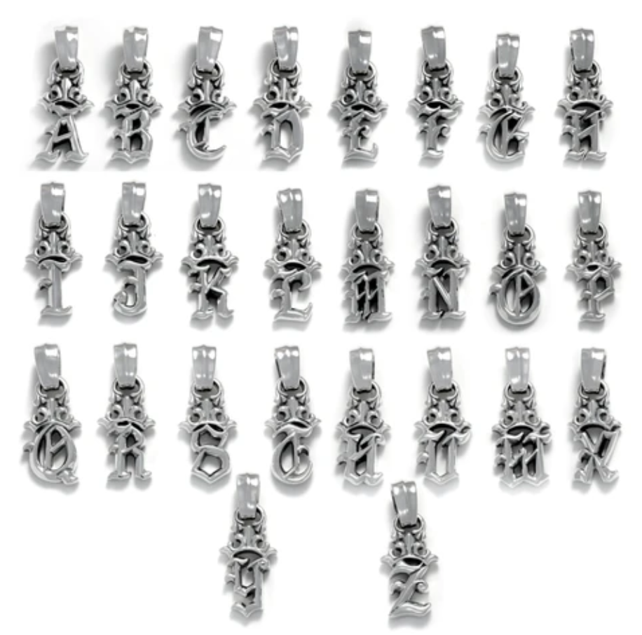 Initial Crown Charm