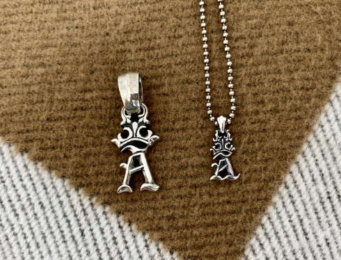 Initial Crown Charm