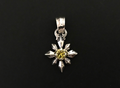 Mid star charm w/ stone & 18K Cup