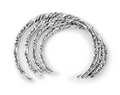 Graffiti Square Thin Twist Bangle