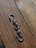 Two Swan Hooks Key Clasp