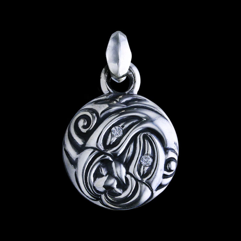 Nest Pendant with Diamonds