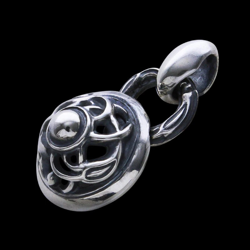 Crane Dome Pendant Linked Silk