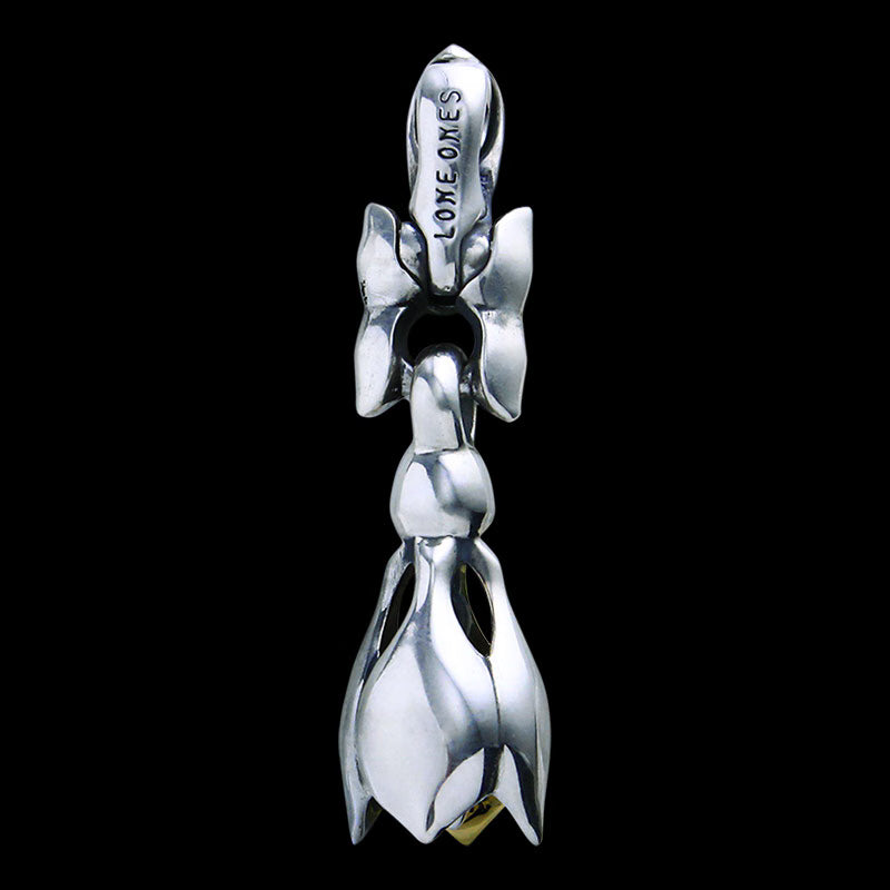 Tear Bell with One 18K Gold Petal (S) Key Clasp
