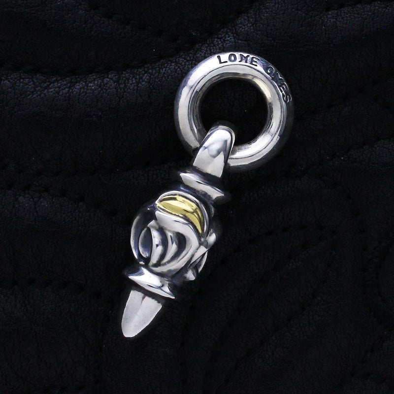 Eagle pendant, 18k gold, eyes
