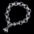 Cygnet Bevel with Heron Bell Bracelet (Leonard Kamhout Engraving)