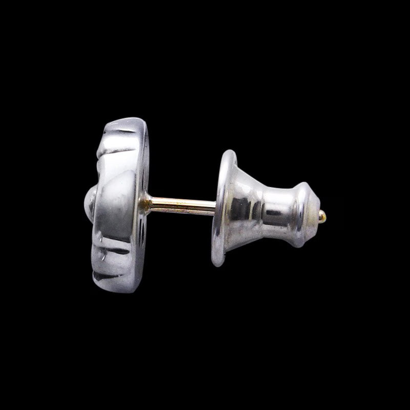 Crane wheel stud earrings