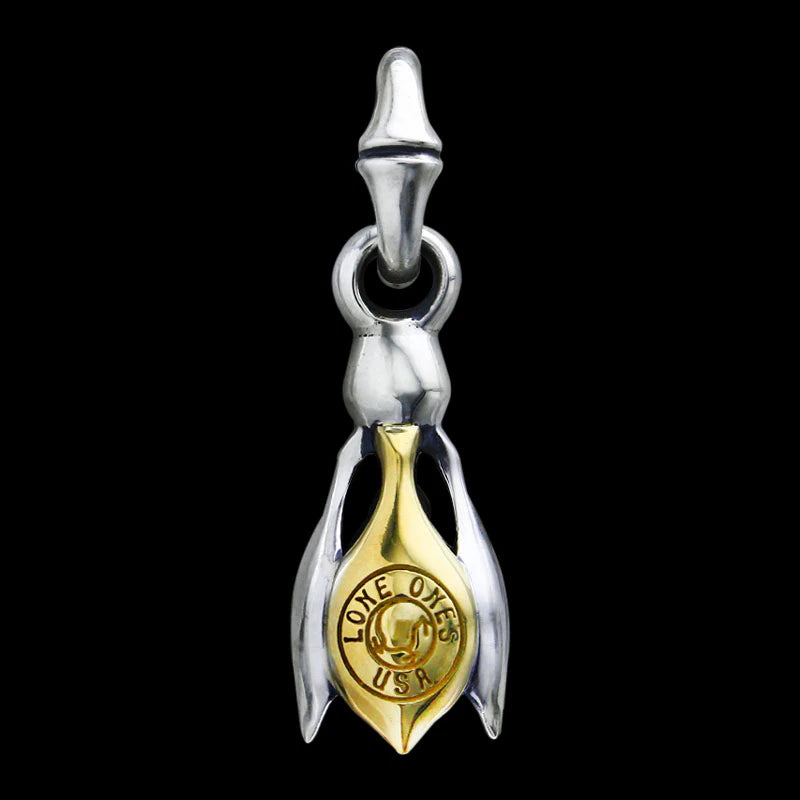 Tear Bell Pendant with One 18K Yellow Gold Fusion