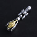 Tear Bell with One 18K Gold Petal (S) Key Clasp