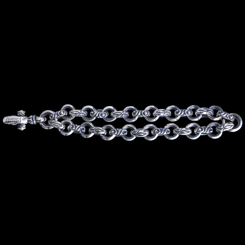 Double Raven Bracelet (Leonard Kamhout Engraving)