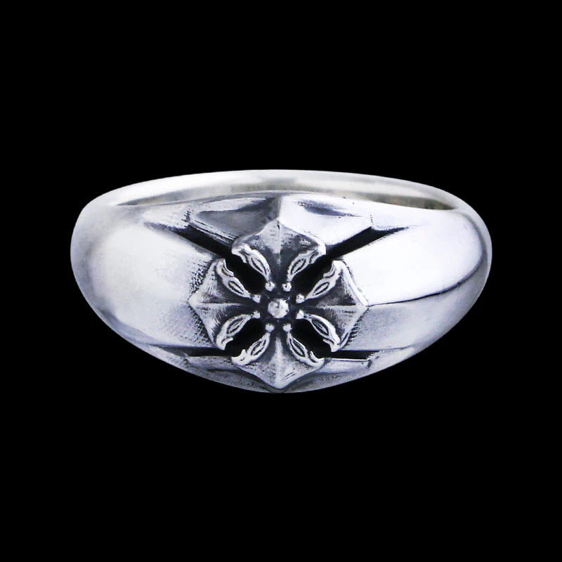Iron Raven Cross Ring