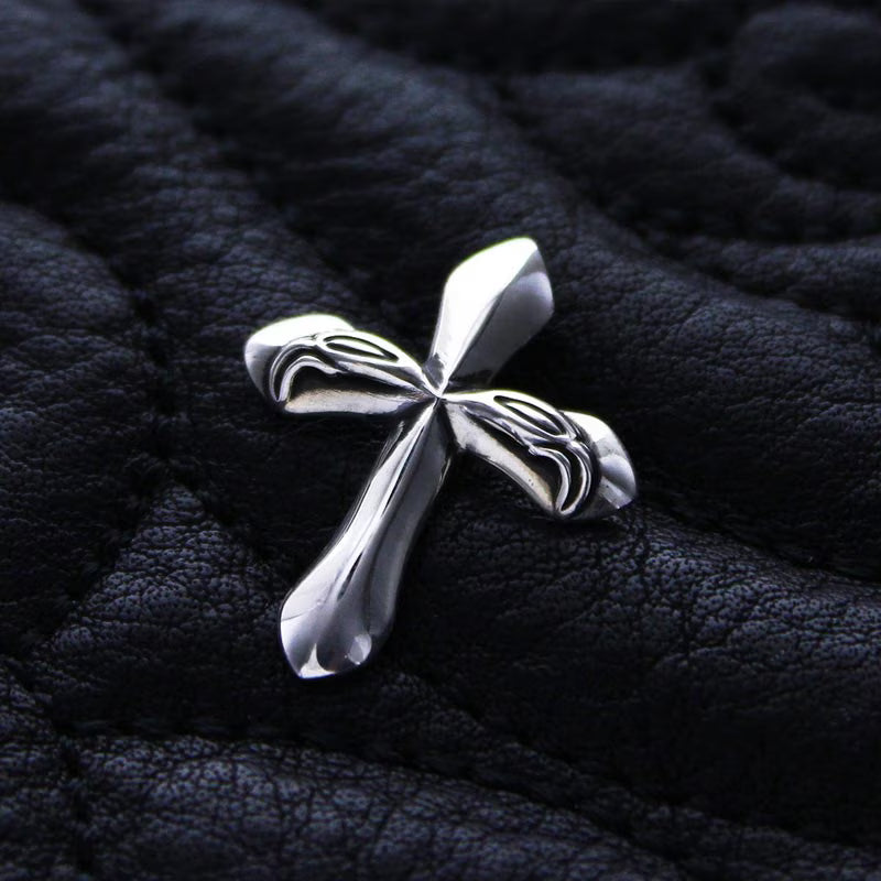 Carved Silk Cross Pendant
