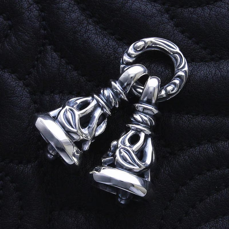 Two Crane Bell Pendant (Crane Circle)