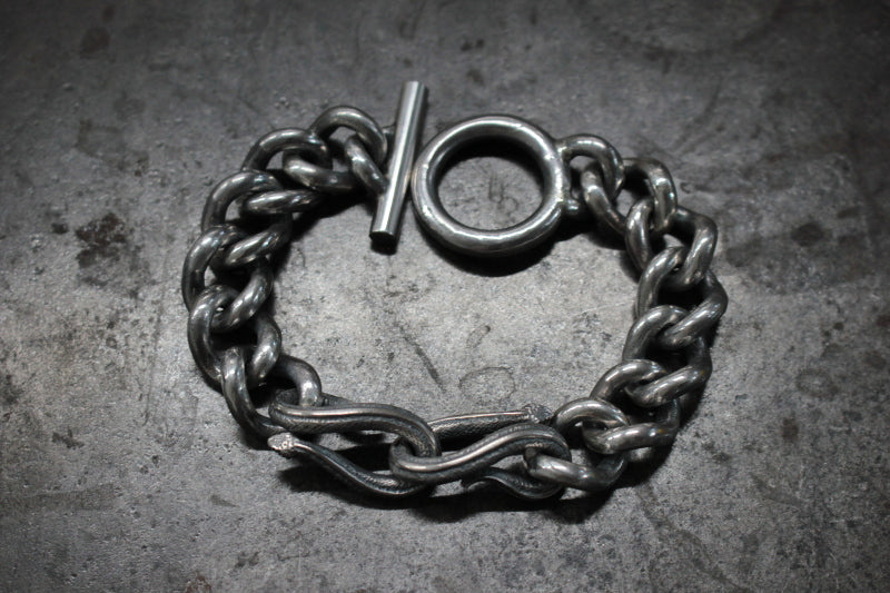 FCB-44 two snakes twist chain bracelet