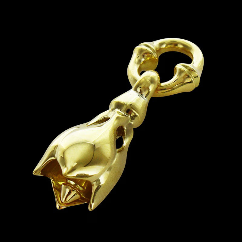 Tear Bell Pendant, 18k Yellow Gold