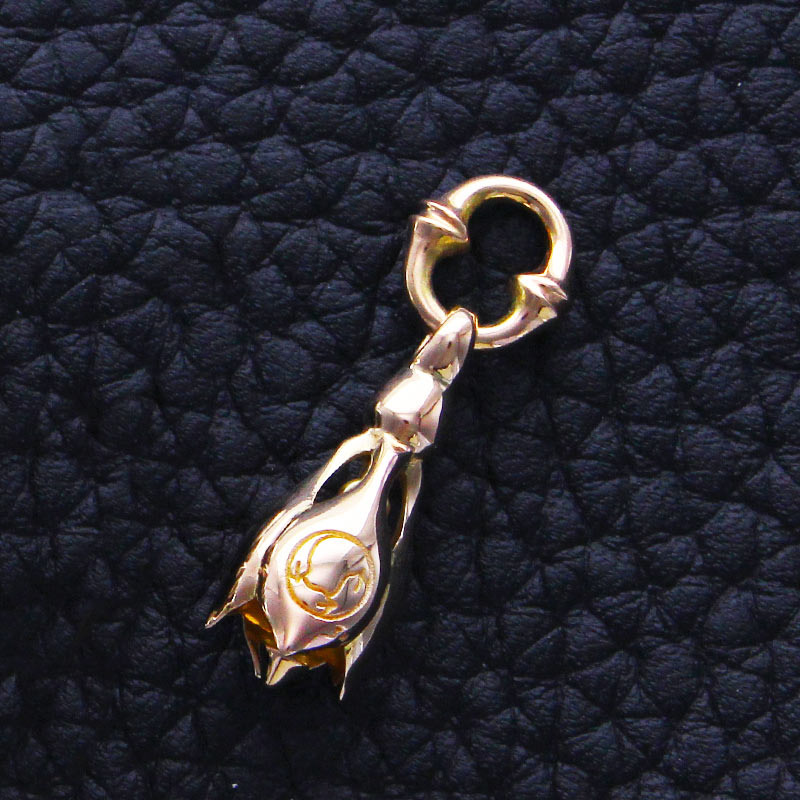 Tear Bell Pendant, 18k Rose Gold