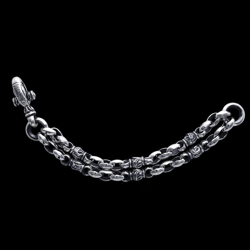 Double Silk Dove Bracelet (Leonard Kamhout Engraving)