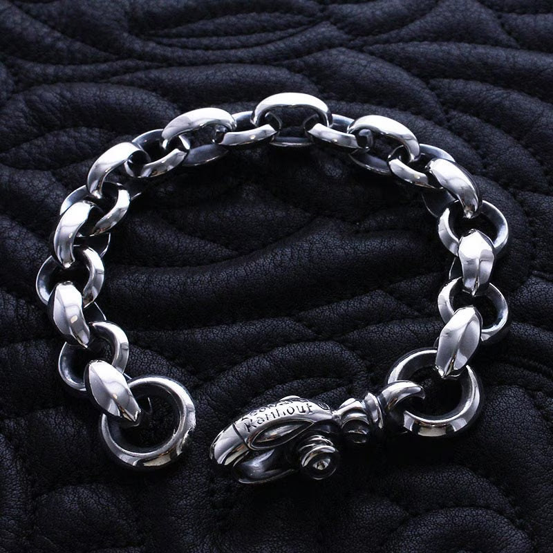 Silk Heron Bracelet (Leonard Kamhout Engraving)